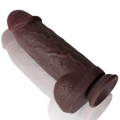 Allen 8.6 inch Most Realistic Feeling Girthy Very Thick Silicone Dildo