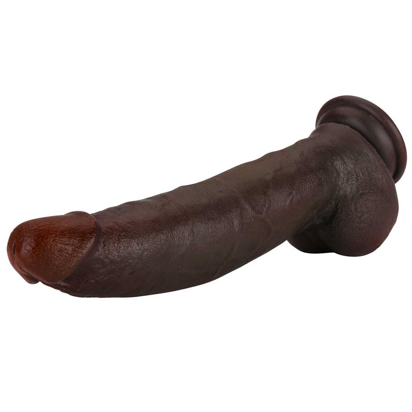 Baron 10 inch BBC Realistic Curved Dildo Real Skin With Keel
