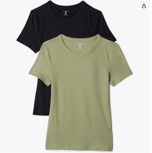 Women's Slim-Fit Short-Sleeve Crewneck T-Shirt
